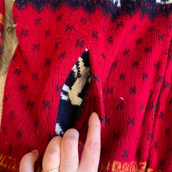 Vintage winter zipup hoodie! Oversized - Picture 5 of 6